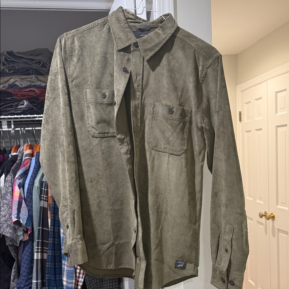 Madewell Olive Green Casual Button Down Shirt